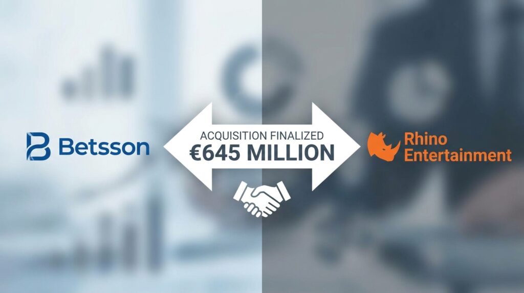 Betsson Finalises €645 Million Acquisition of Rhino Entertainment