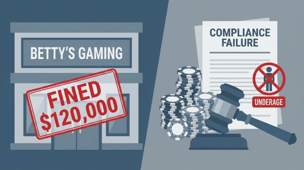 Betty Fined $120,000 Over Underage Gambling Compliance Failures