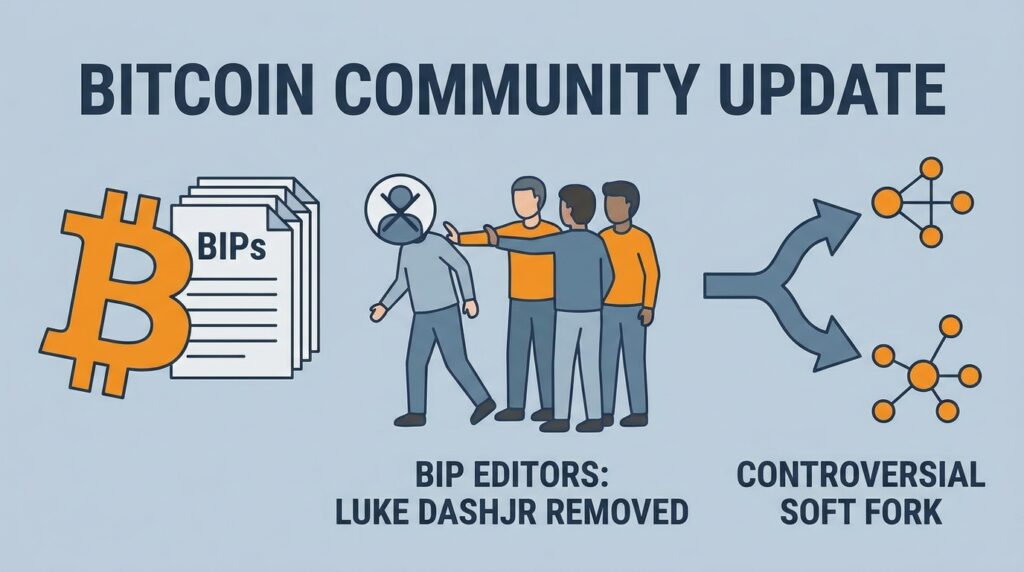 Bitcoin BIP Editors Remove Luke Dashjr After Controversial Soft Fork Splits Thousands of Nodes