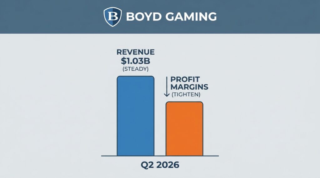 Boyd Gaming Holds Revenue Steady at $1.03 Billion in Q2 2026 as Profit Margins Tighten