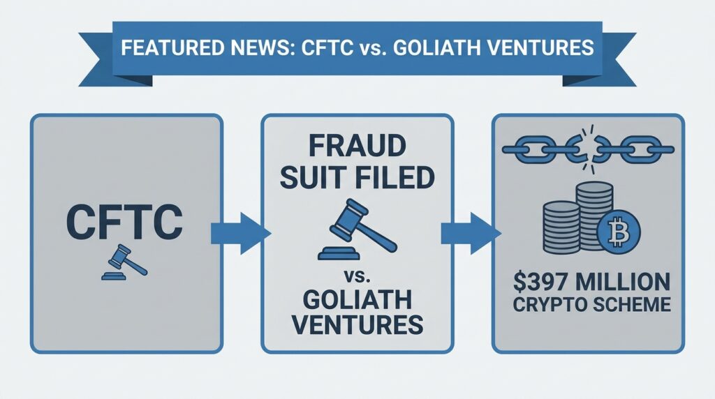 CFTC Files Fraud Suit Against Goliath Ventures Over Alleged $397 Million Crypto Scheme