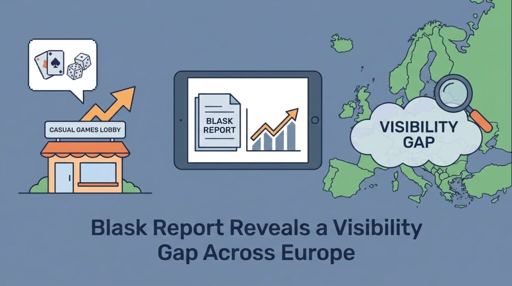 Casual Casino Games Outgrow Their Lobby Space: Blask Report Reveals a Visibility Gap Across Europe