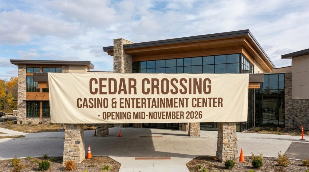 Cedar Crossing Casino & Entertainment Center Set to Open in Mid-November 2026