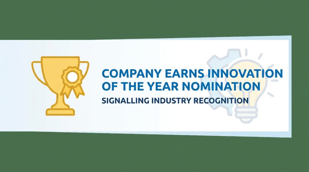 Company Earns Innovation of the Year Nomination, Signalling Industry Recognition