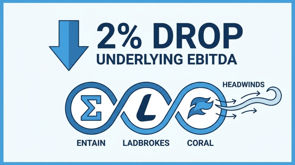 Entain Reports Two Per Cent Drop in Underlying EBITDA as Ladbrokes and Coral Owner Navigates Headwinds