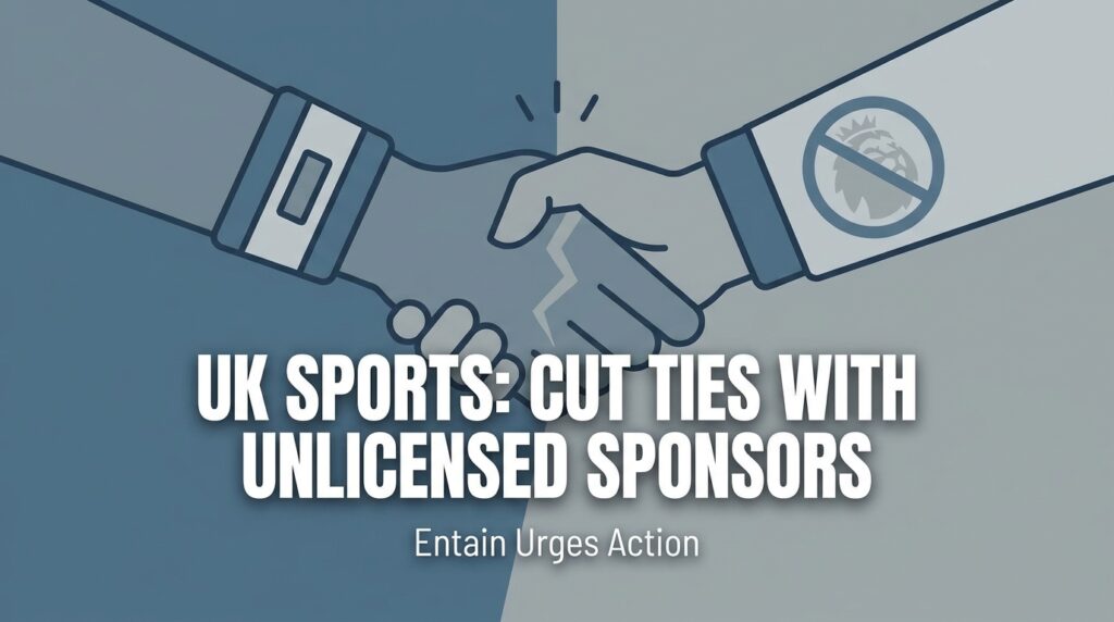 Entain Urges UK Sports Bodies to Cut Ties with Unlicensed Gambling Sponsors