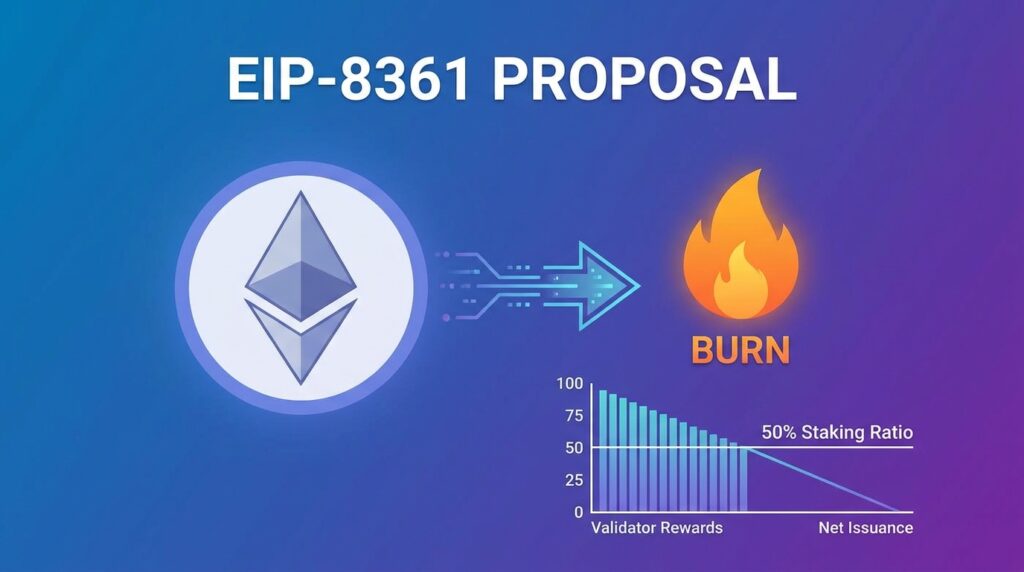 Ethereum Proposal EIP-8361 Would Burn Validator Rewards to Zero Net Issuance at 50% Staking Ratio
