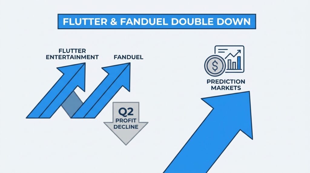 Flutter Entertainment Doubles Down on FanDuel and Prediction Markets Despite Sharp Q2 Profit Decline