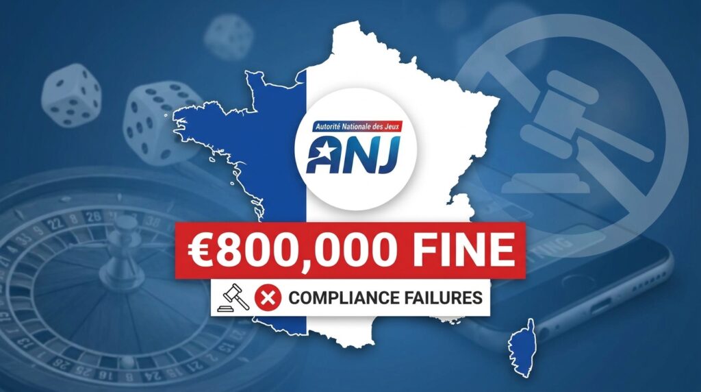 France’s ANJ Imposes €800,000 Fine on Unnamed Betting Operator for Compliance Failures