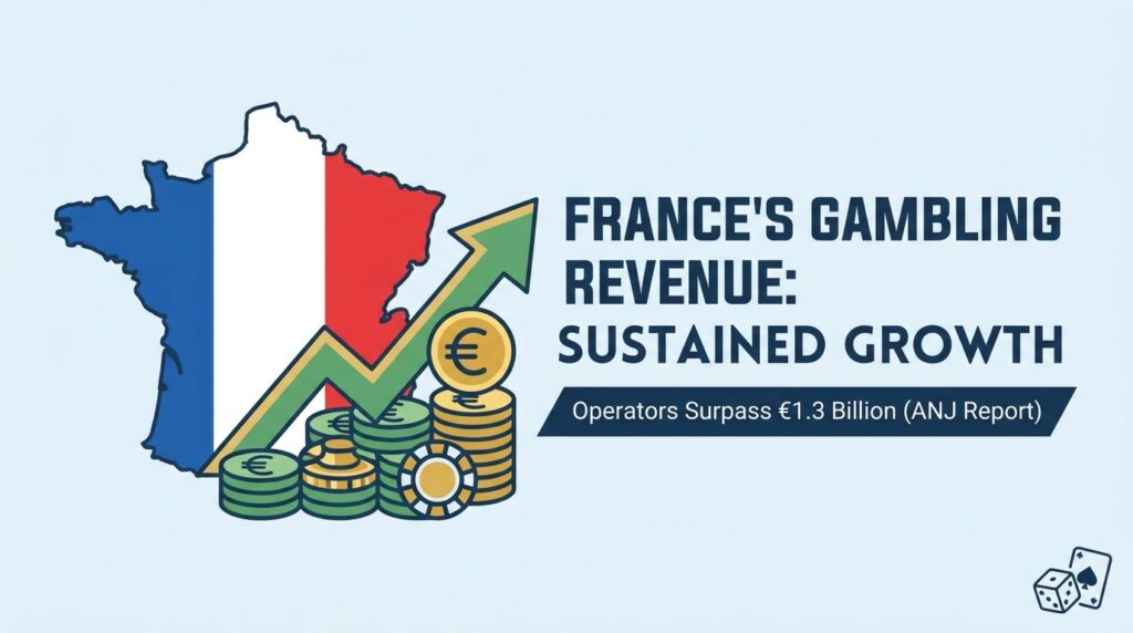 France’s Licensed Gambling Operators Surpass €1.3 Billion in Revenue as ANJ Reports Sustained Market Growth