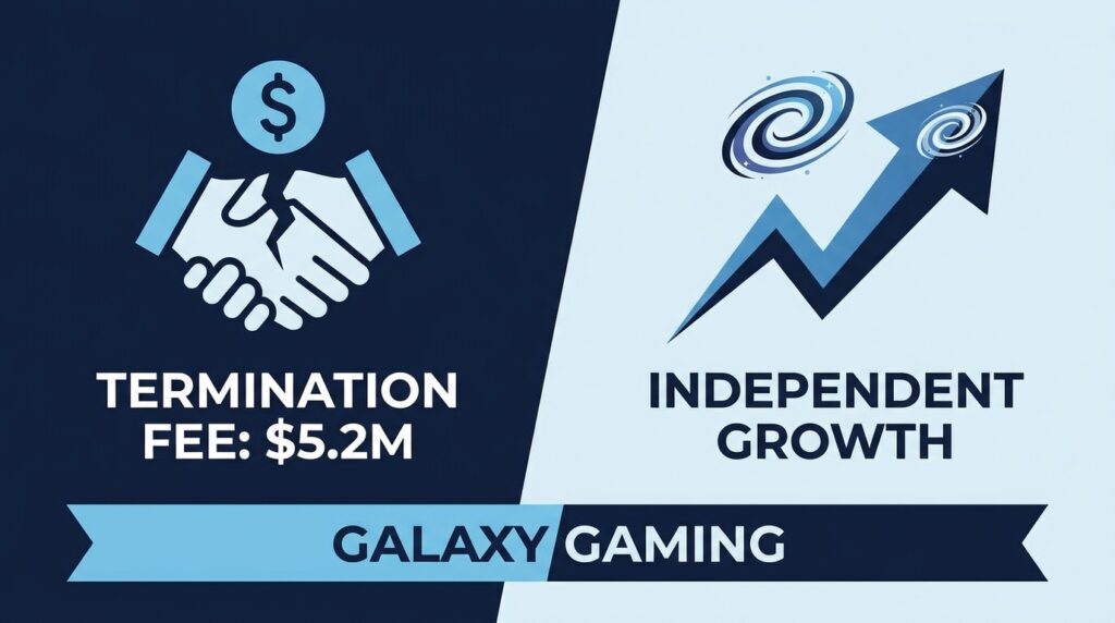 Galaxy Gaming Secures $5.2M Termination Fee in Evolution Deal Collapse, Pivots to Independent Growth
