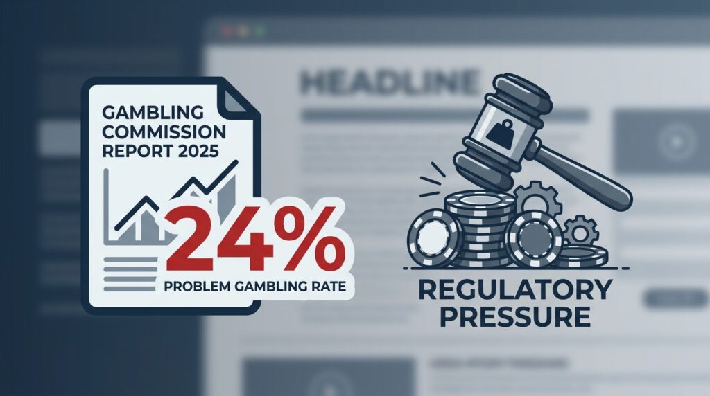 Gambling Commission Reports 24% Problem Gambling Rate for 2025, Triggering Regulatory Pressure