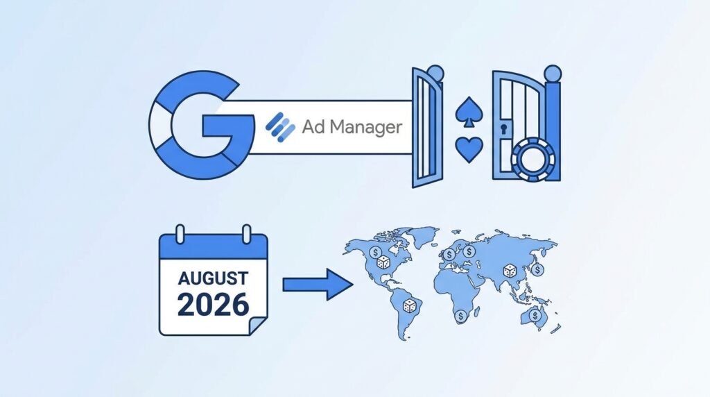 Google Expands Gambling Ad Access Through Ad Manager, Opening New Markets from August 2026