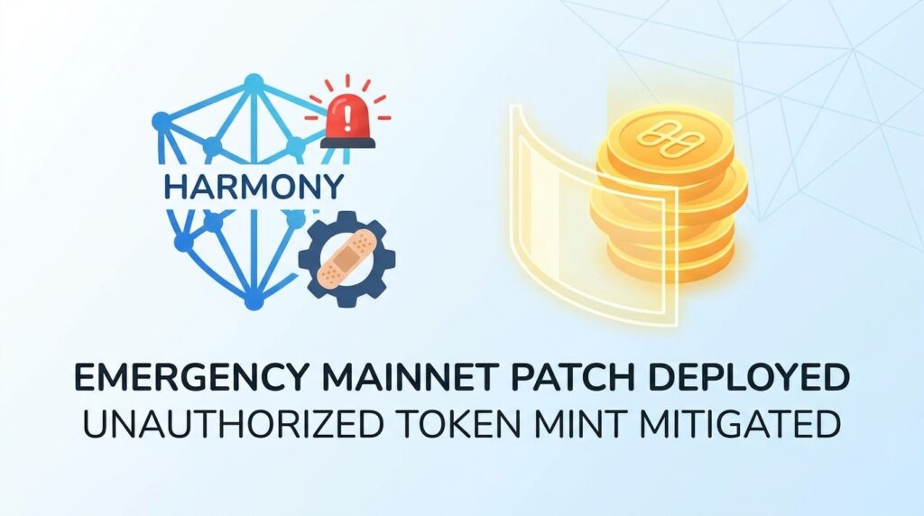 Harmony Deploys Emergency Mainnet Patch After Unauthorized ONE Token Mint