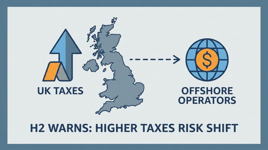 Higher UK Gambling Taxes Risk Pushing Players Toward Offshore Operators, H2 Warns