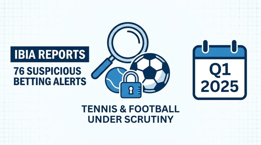 IBIA Reports 76 Suspicious Betting Alerts in Q1 2025: Tennis and Football Under Scrutiny