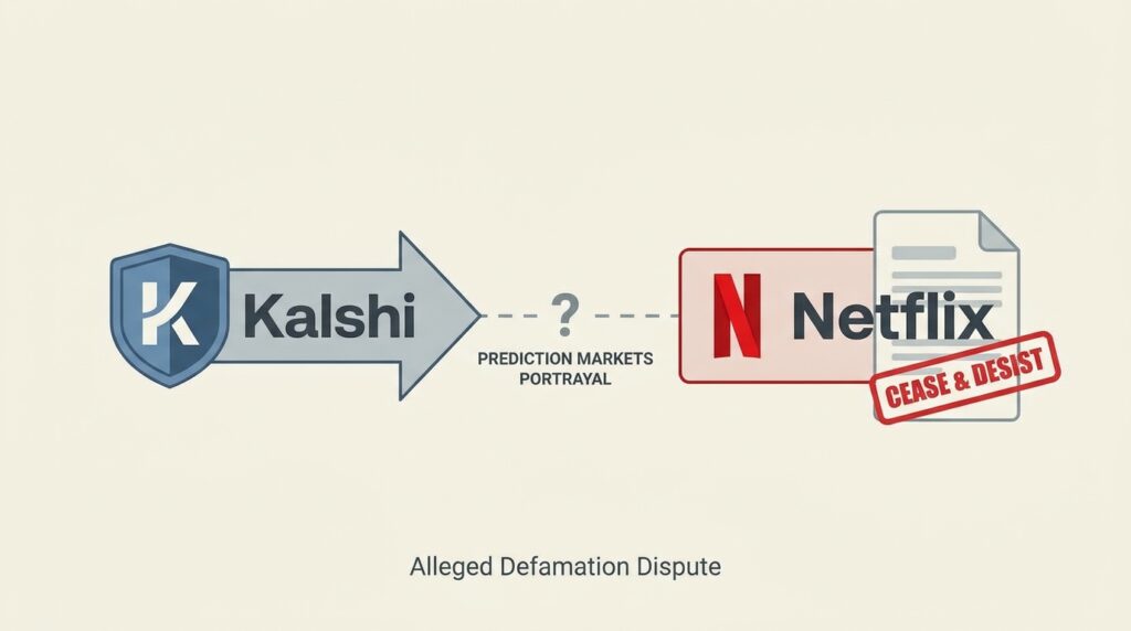 Kalshi Sends Cease-and-Desist to Netflix Over Alleged Defamation in Prediction Markets Portrayal