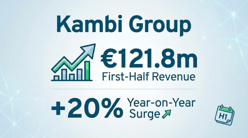 Kambi Group Posts €121.8m in First-Half Revenue, Marking a 20% Year-on-Year Surge