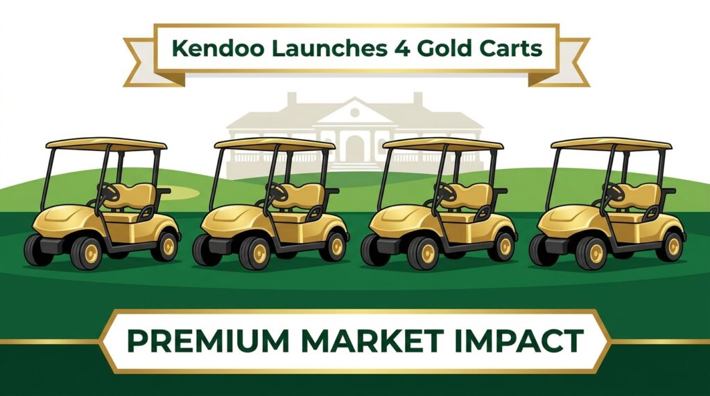 Kendoo Launches 4 Gold Carts: What It Means for the Premium Golf Cart Market