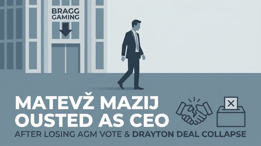 Matevž Mazij Ousted as Bragg Gaming CEO After Losing AGM Vote Amid Drayton International Deal Collapse