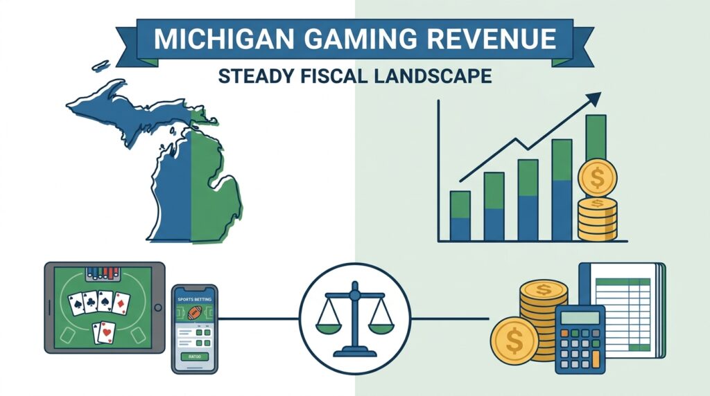 Michigan Gaming Revenue Holds Steady as iGaming and Sports Betting Shape the State’s Fiscal Landscape