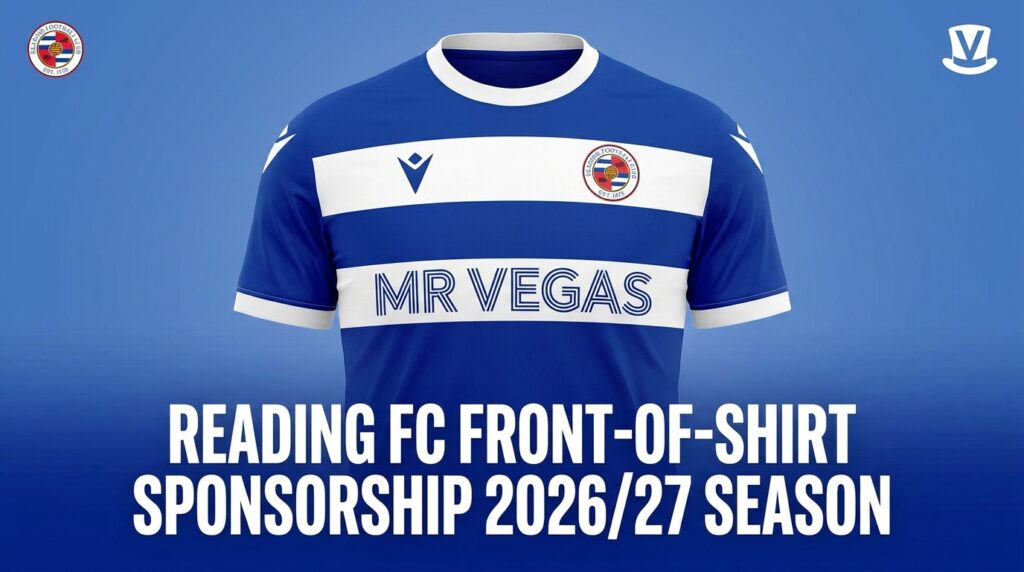 Mr Vegas Secures Reading FC Front-of-Shirt Sponsorship for 2026/27 Season