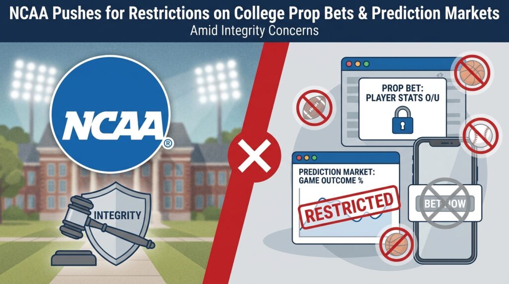 NCAA Pushes for Restrictions on College Prop Bets and Prediction Markets Amid Integrity Concerns