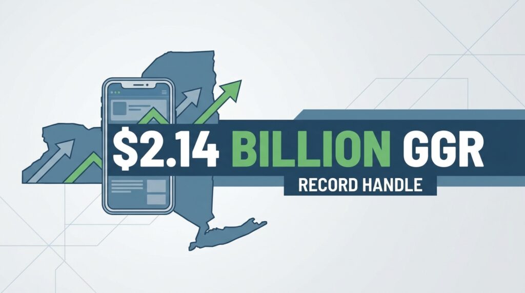 New York Online Sportsbooks Hit $2.14 Billion in Gross Gaming Revenue Amid Record Handle