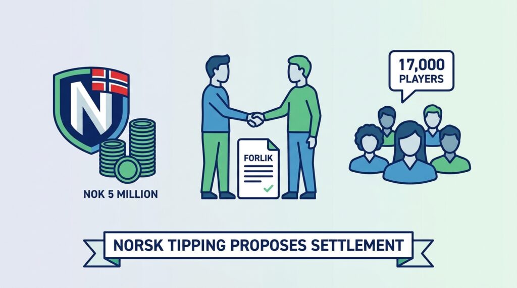 Norsk Tipping Proposes NOK 5 Million Settlement with 17,000 Players Over Gambling Dispute