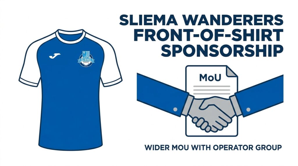 Sliema Wanderers Set to Secure Front-of-Shirt Sponsorship Through Wider MoU With Operator Group