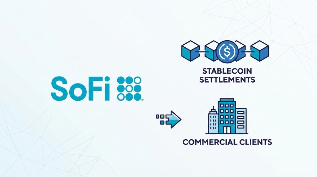 SoFi Technologies Activates Real-Time Stablecoin Settlements for Commercial Clients
