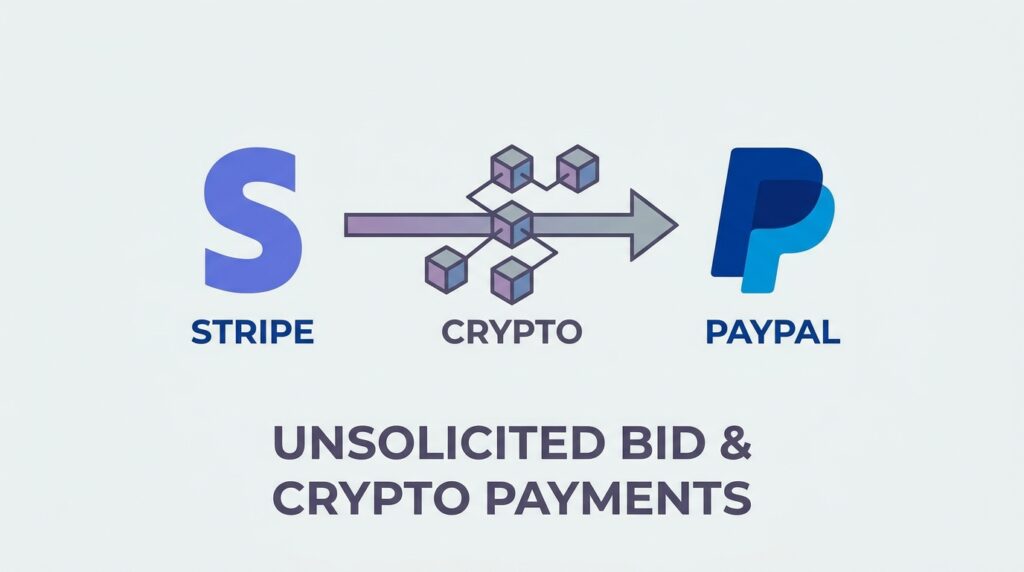 Stripe’s Unsolicited Bid for PayPal Could Reshape Crypto Payments Infrastructure