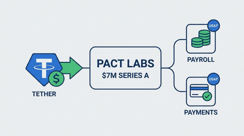 Tether Leads $7 Million Series A in Pact Labs to Push USA₮ Stablecoin Into Payroll and Payments