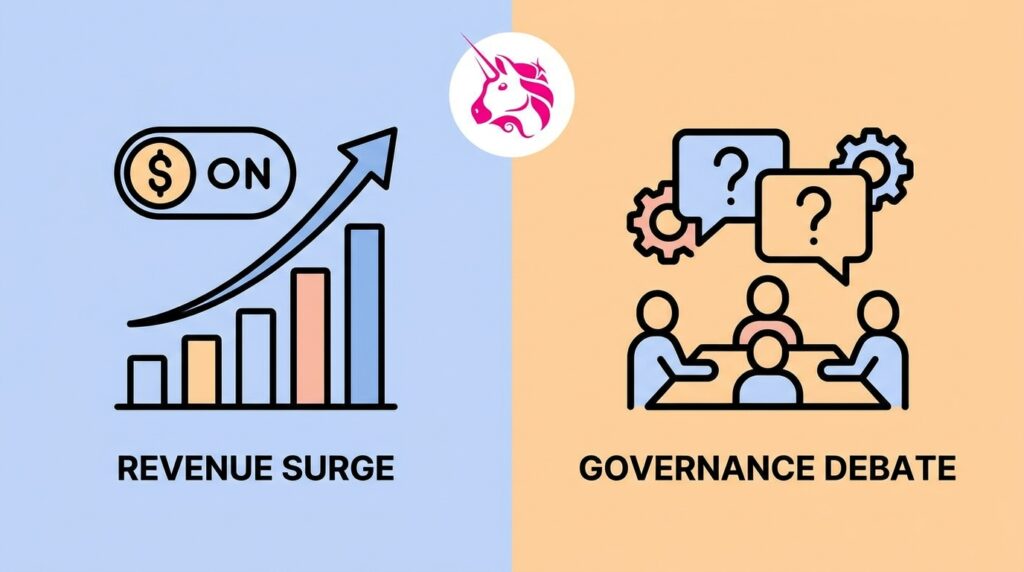 Uniswap Fee Switch Sparks Revenue Surge and Governance Debate Among Stakeholders