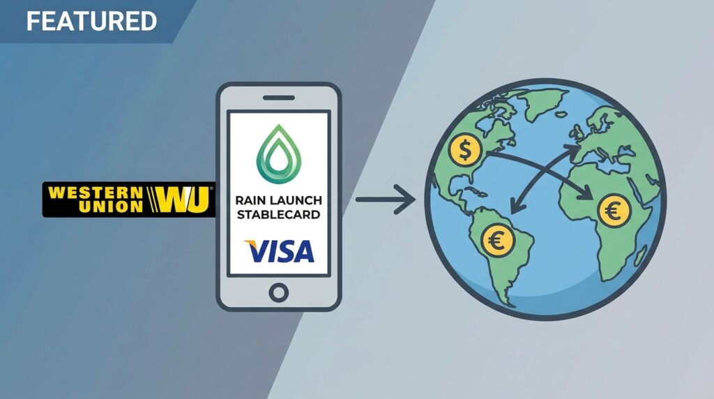 Western Union and Rain Launch Stablecard: A Visa-Linked Stablecoin Wallet for Cross-Border Spending