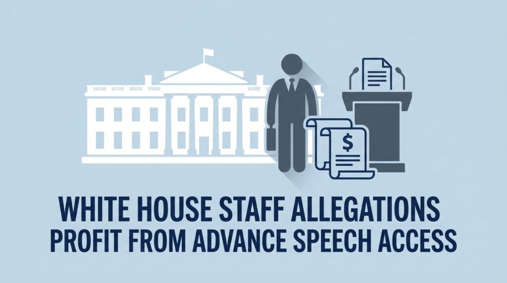 White House Staffer Allegedly Profited From Advance Access to Presidential Speeches