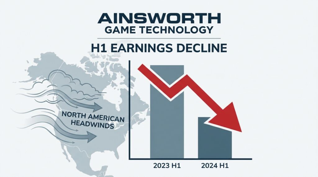 Ainsworth Game Technology Posts Sharp First-Half Earnings Decline Amid North American Headwinds