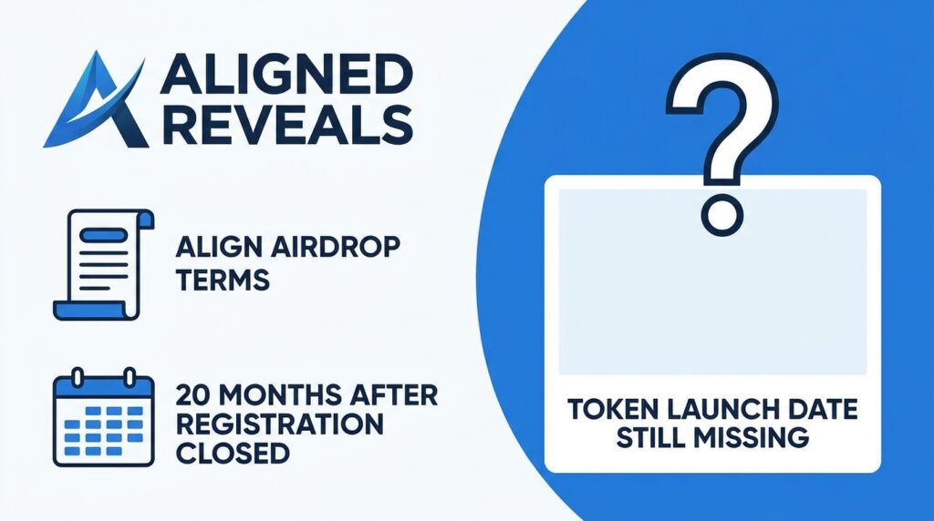 Aligned Reveals ALIGN Airdrop Terms 20 Months After Registration Closed, Token Launch Date Still Missing