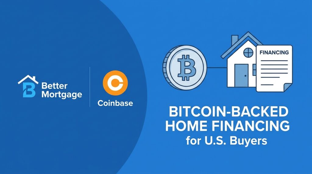 Better Mortgage and Coinbase Launch Bitcoin-Backed Home Financing for U.S. Buyers