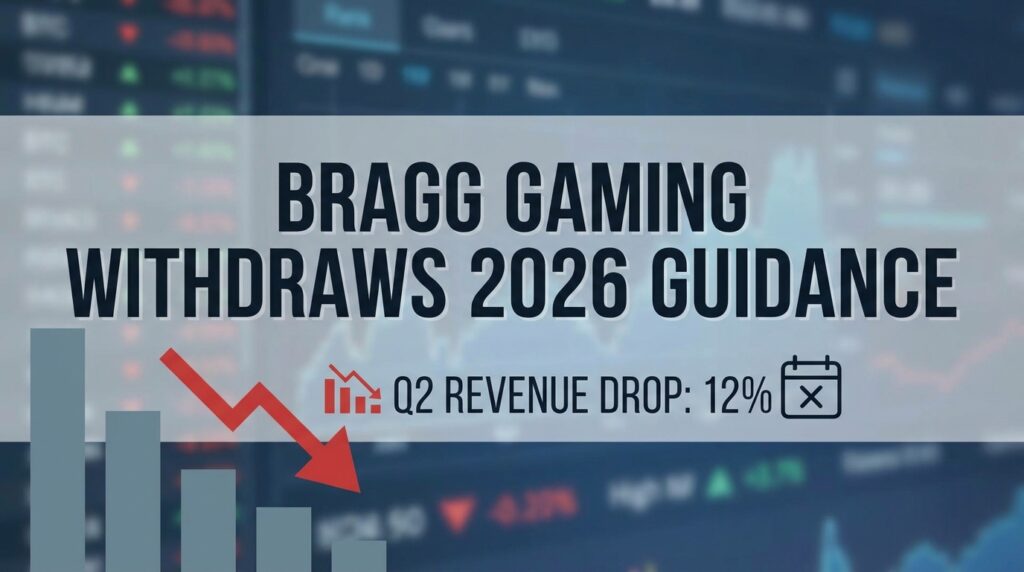 Bragg Gaming Withdraws 2026 Guidance After 12% Revenue Drop in Q2