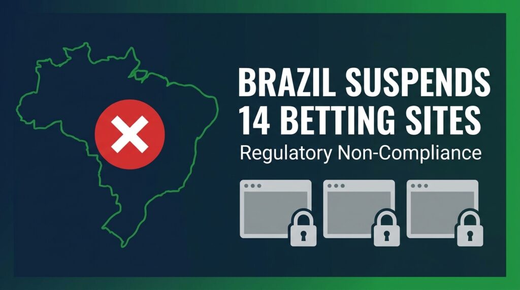 Brazil Suspends 14 Licensed Betting Sites Over Regulatory Non-Compliance