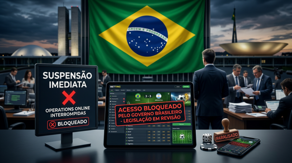 Brazil Suspends Online Sports Betting and Casino Operations Amid Regulatory Overhaul