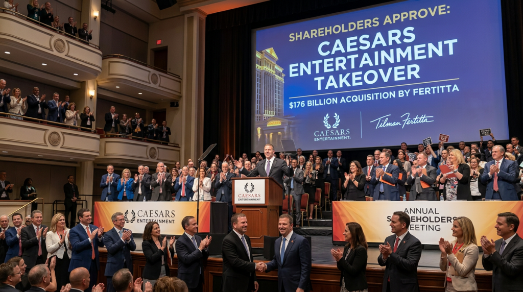 Caesars Entertainment Shareholders Approve $176 Billion Takeover by Fertitta