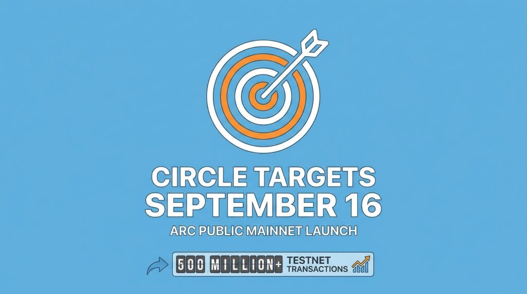 Circle Targets September 16 for Arc Public Mainnet Launch After Half a Billion Testnet Transactions