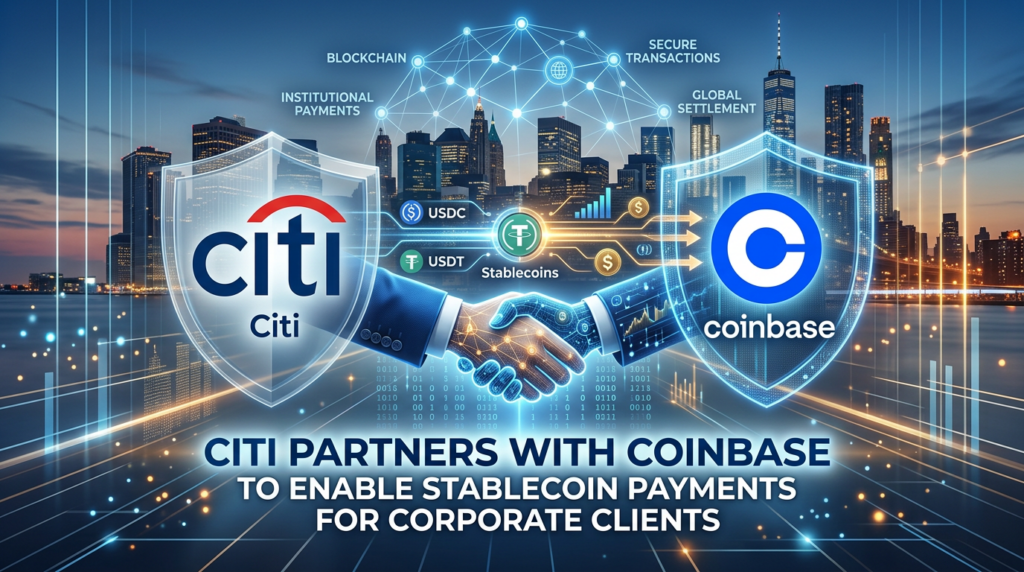 Citi Partners with Coinbase to Enable Stablecoin Payments for Corporate Clients