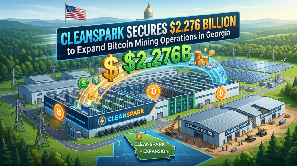 CleanSpark Secures $2.276 Billion to Expand Bitcoin Mining Operations in Georgia