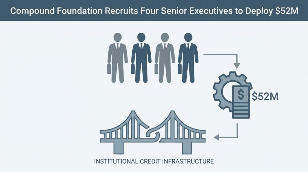 Compound Foundation Recruits Four Senior Executives to Deploy $52M on Institutional Credit Infrastructure