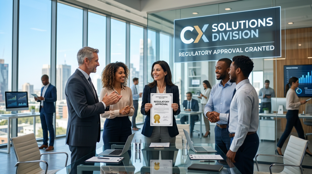 Customer Experience Solutions Division Receives Regulatory Approval