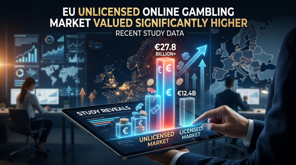 EU Unlicensed Online Gambling Market Valued Significantly Higher in Recent Study
