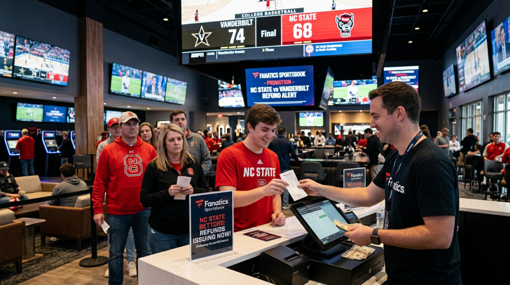 Fanatics Sportsbook Issues Refunds to NC State Bettors Following Vanderbilt Loss